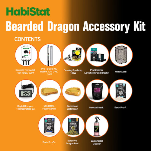 Habistat Bearded Dragon Accessory Pack / Starter Kit HSBDAK